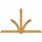 Ekena Millwork Redmond Rough Sawn Timber Gable Bracket, Western Red Cedar, 108"W x 63"H x 2"D x 6"F, 14/12 Pitch GBW108X63X0206RED00RWR - alternate 1